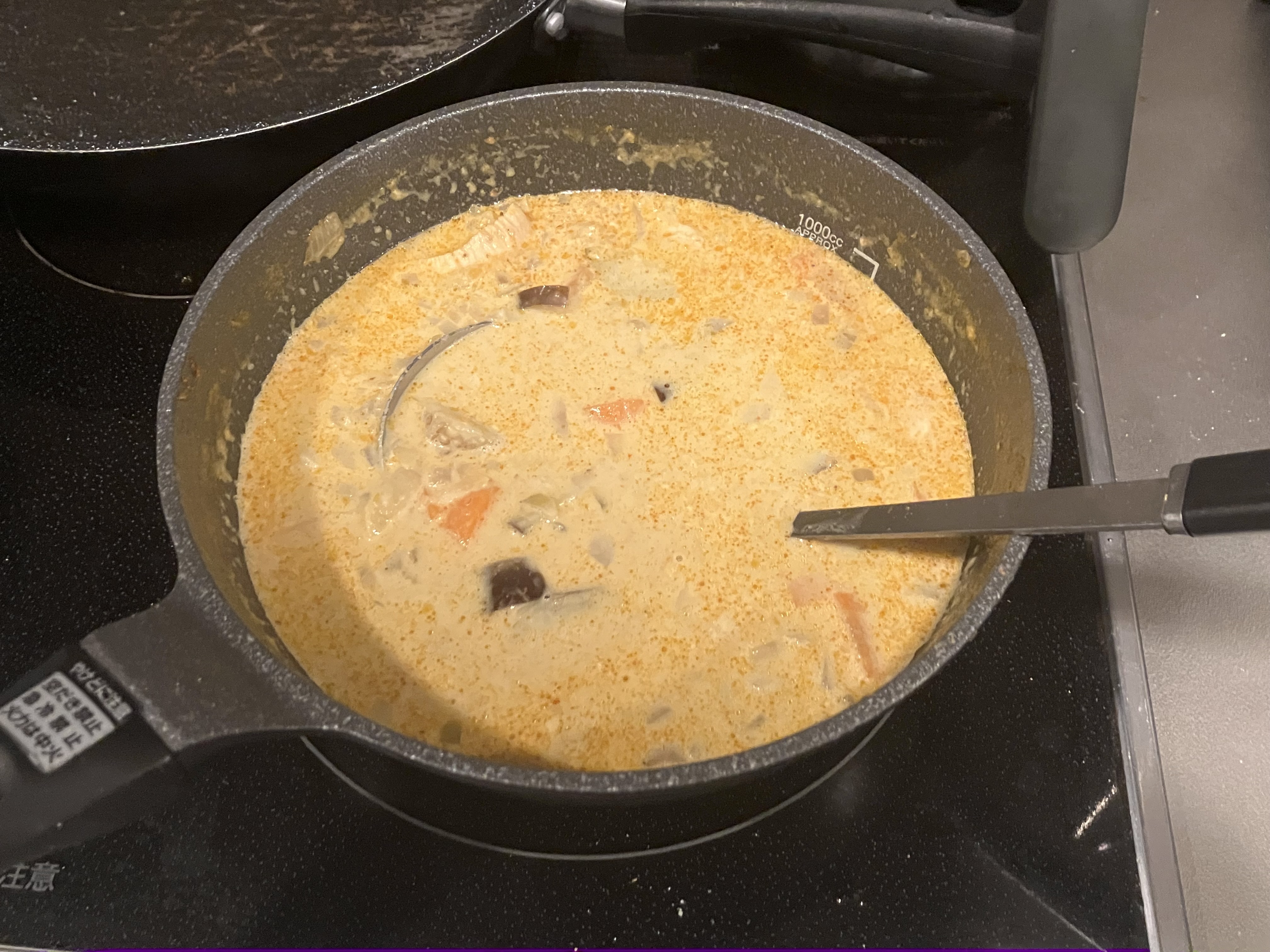 木曜日のナスと人参の入ったカレー