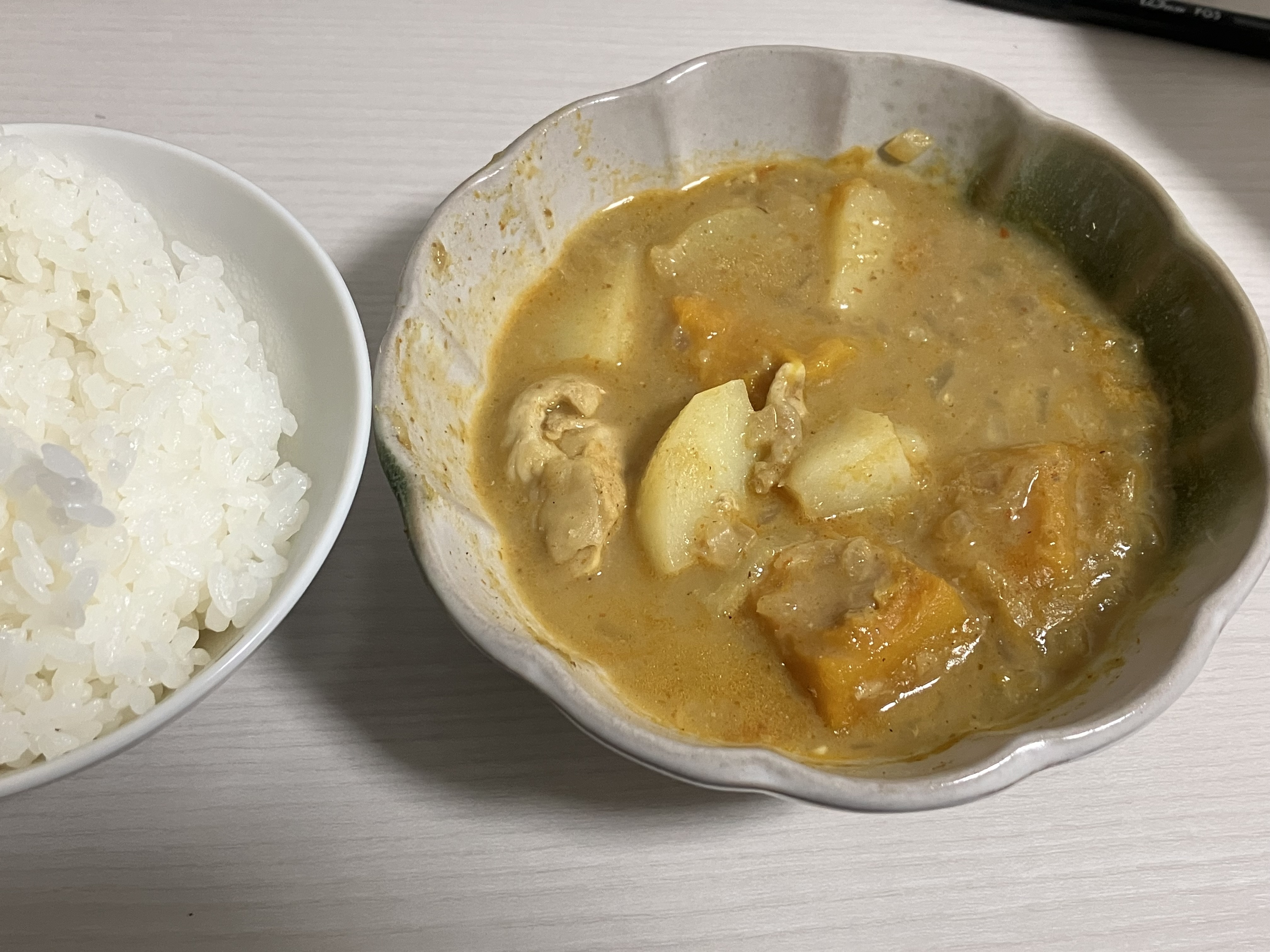 かぼちゃ入りのカレー