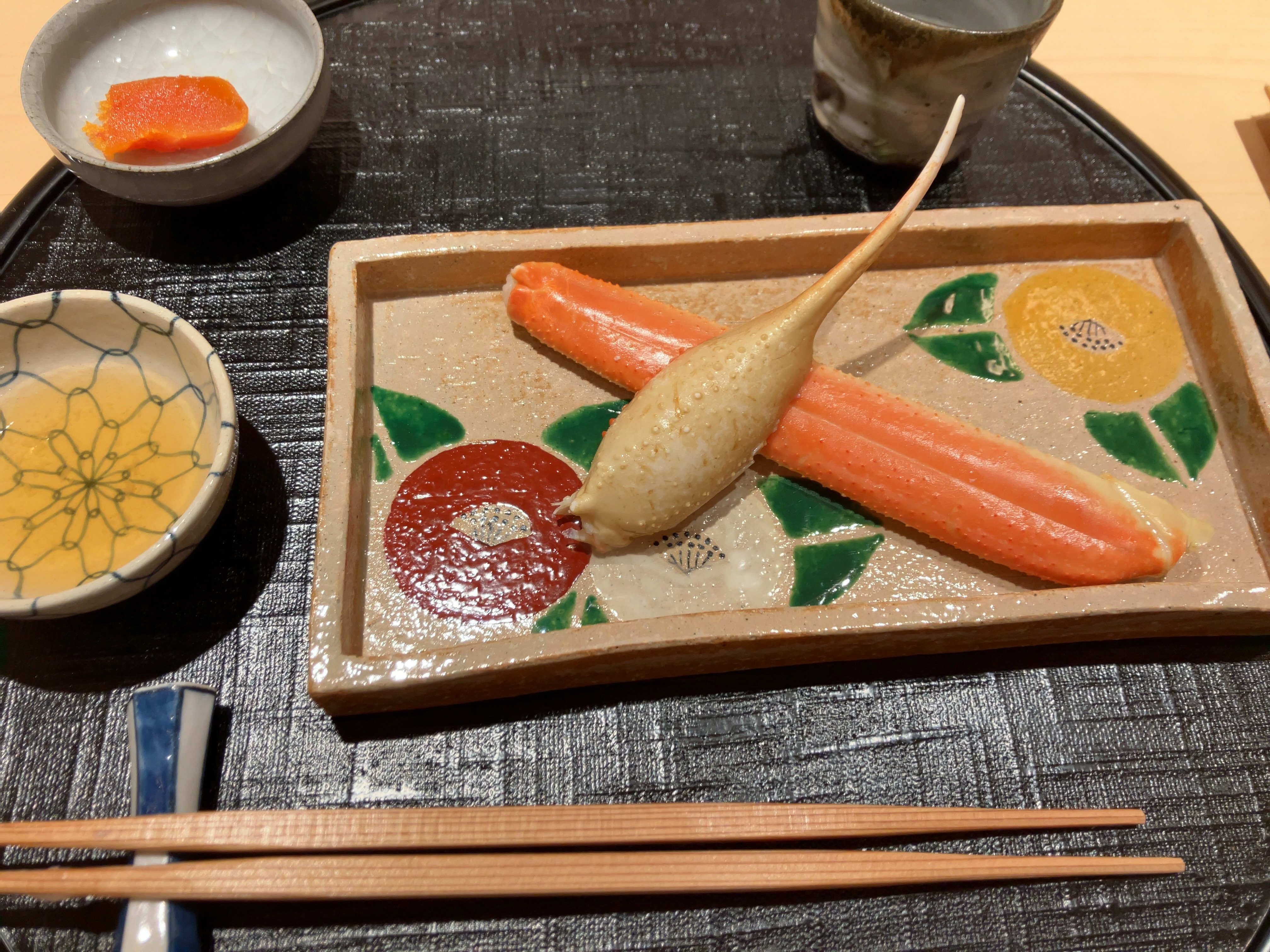 浜茹でのズワイガニ