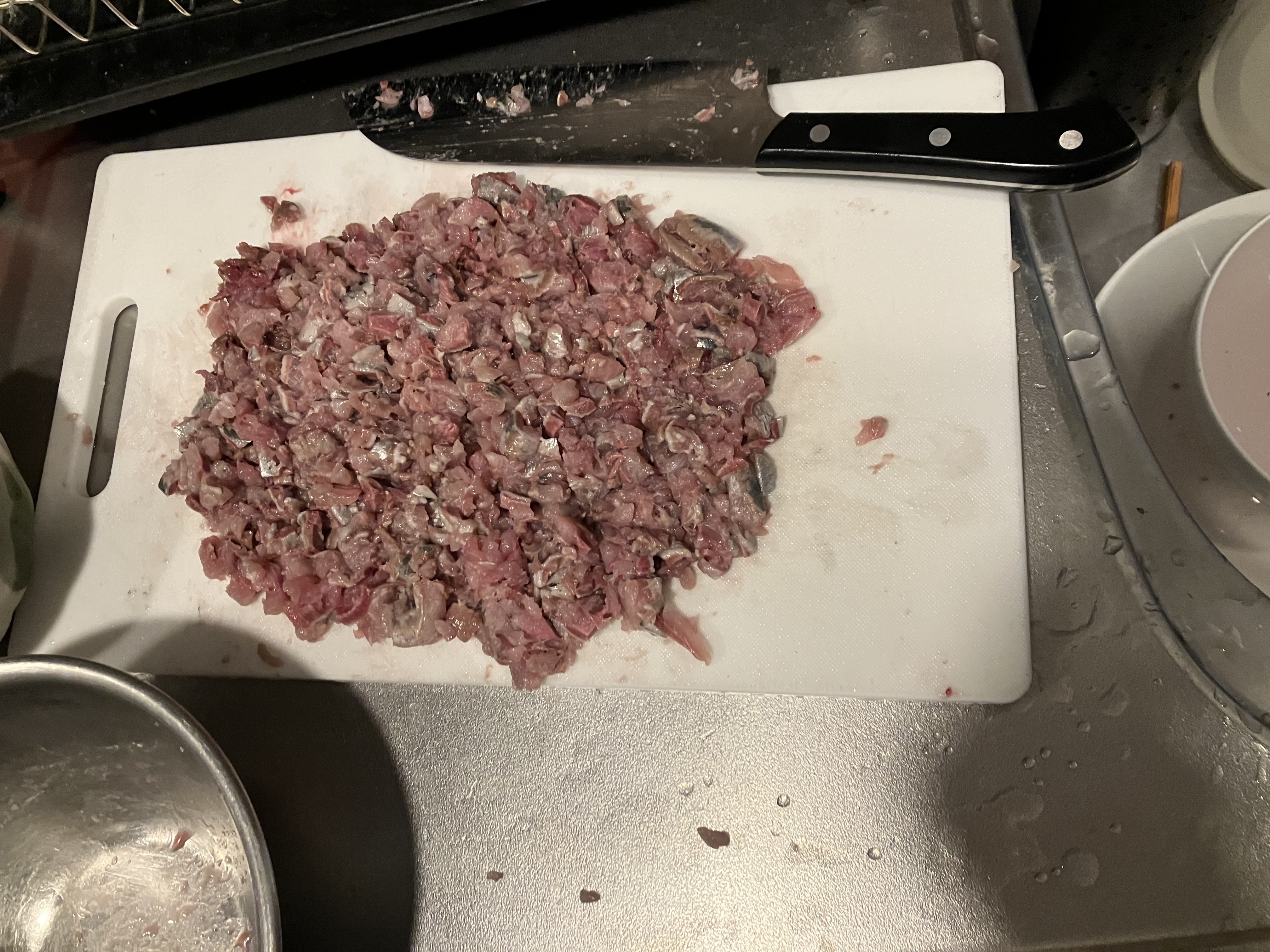 鰯の身を細かくしたもの