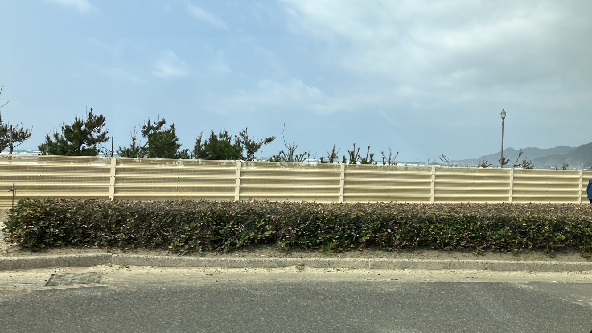 日本海が見える道