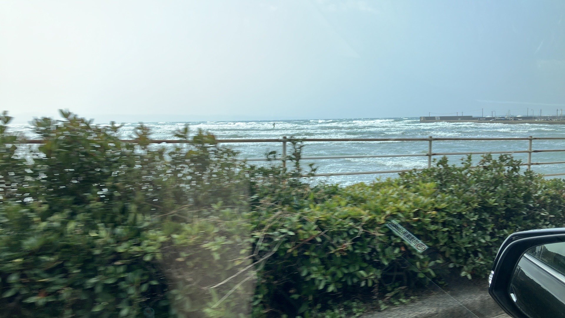 日本海が見える道